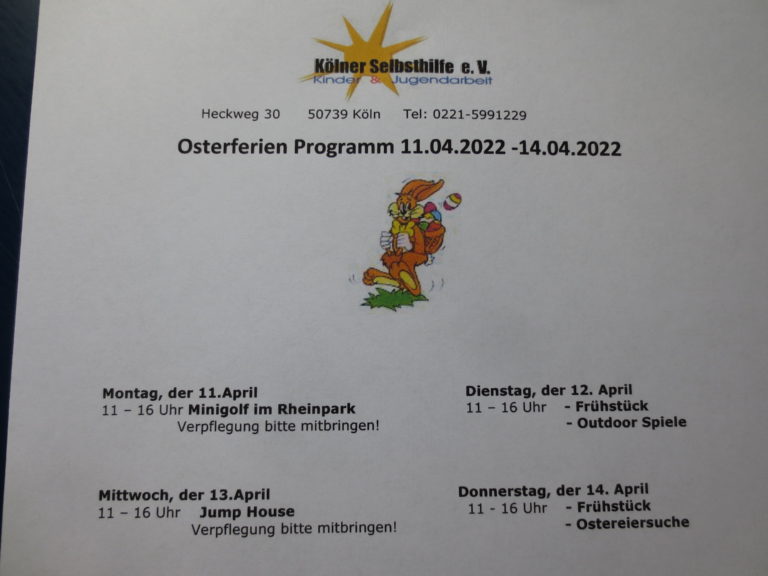 Osterferienprogramm 2022